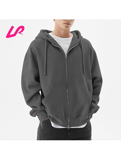 Stay comfy and stylish in our grey zip up hoodie mens. Made from soft, durable materials, it's perfect for casual wear. Shop now!